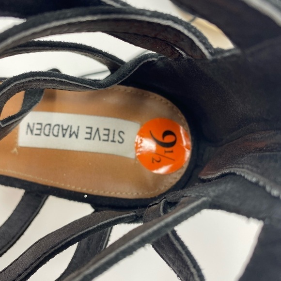 Women’s Black suede Steve Madden Heels - Size 9.5 - Picture 4 of 6